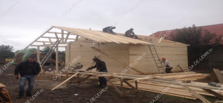 Cabana 8m/6m + Mansarda 3m/6m. Comuna Jebel. Judetul Timis