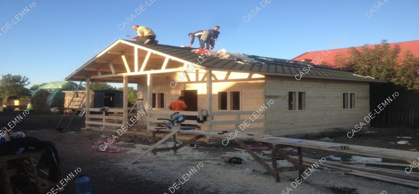 Cabana 8m/6m + Mansarda 3m/6m. Comuna Jebel. Judetul Timis
